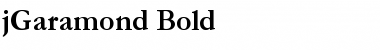Download jGaramond Bold Font Title Preview