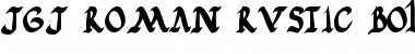 Download JGJ Roman Rustic Bold Font Title Preview