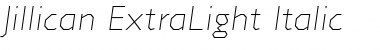 Download Jillican ExtraLight Italic Font Title Preview