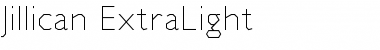 Download Jillican ExtraLight Regular Font Title Preview