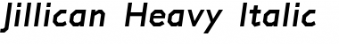 Download Jillican Heavy Italic Font Title Preview