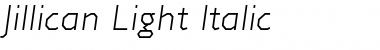 Download Jillican Light Italic Font Title Preview