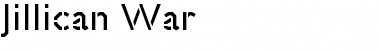 Download Jillican War Regular Font Title Preview