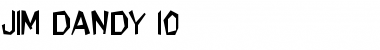 Download Jim Dandy 10 Regular Font Title Preview