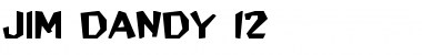 Download Jim Dandy 12 Regular Font Title Preview