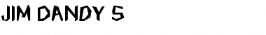 Download Jim Dandy 5 Regular Font Title Preview