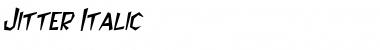 Download Jitter Italic Font Title Preview