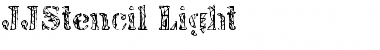 Download JJStencil Light Regular Font Title Preview