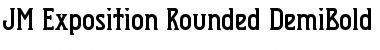 Download JM Exposition Rounded DemiBold Regular Font Title Preview