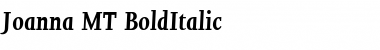 Download Joanna MT BoldItalic Font Title Preview