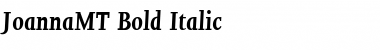Download JoannaMT BoldItalic Font Title Preview