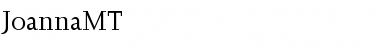 Download JoannaMT Roman Font Title Preview