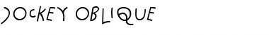 Download Jockey Oblique Font Title Preview