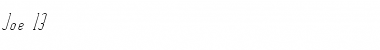 Download Joe 13 Italic Font Title Preview