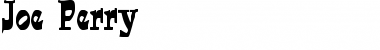 Download Joe Perry Font Title Preview