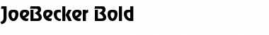 Download JoeBecker Bold Font Title Preview