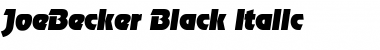 Download JoeBecker-Black Italic Font Title Preview