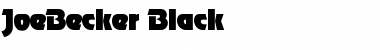 Download JoeBecker-Black Regular Font Title Preview