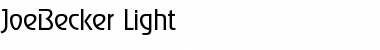 Download JoeBecker-Light Regular Font Title Preview