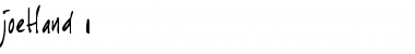 Download joeHand 1 Regular Font Title Preview