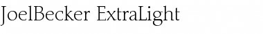 Download JoelBecker-ExtraLight Regular Font Title Preview