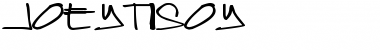 Download joeytisoy Regular Font Title Preview