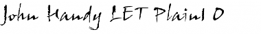 Download John Handy LET Plain Font Title Preview