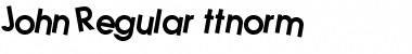 Download John Regular Font Title Preview