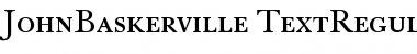 Download JohnBaskerville Regular Font Title Preview