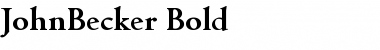 Download JohnBecker Bold Font Title Preview