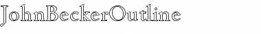 Download JohnBeckerOutline Regular Font Title Preview