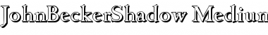 Download JohnBeckerShadow-Medium Regular Font Title Preview