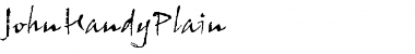 Download JohnHandyPlain Roman Font Title Preview
