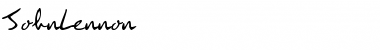 Download JohnLennon Regular Font Title Preview