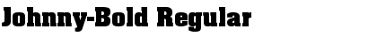Download Johnny-Bold Regular Font Title Preview
