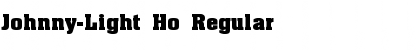 Download Johnny-Light Ho Regular Font Title Preview