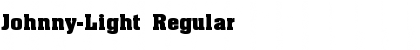 Download Johnny-Light Regular Font Title Preview