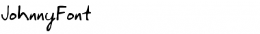 Download JohnnyFont Regular Font Title Preview