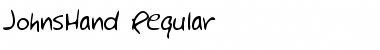 Download JohnsHand Regular Font Title Preview