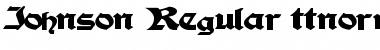 Download Johnson Regular Font Title Preview