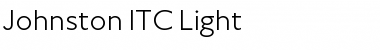 Download Johnston ITC Light Font Title Preview