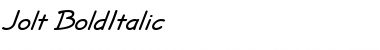 Download Jolt BoldItalic Font Title Preview