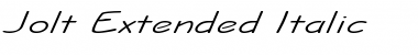 Download Jolt Extended Italic Font Title Preview