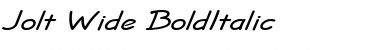 Download Jolt Wide BoldItalic Font Title Preview