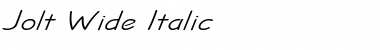 Download Jolt Wide Italic Font Title Preview