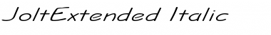 Download JoltExtended Italic Font Title Preview