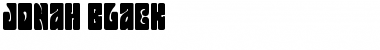 Download Jonah Black Regular Font Title Preview