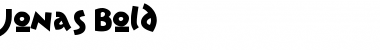 Download Jonas Bold Font Title Preview