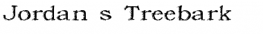 Download Jordan's Treebark Regular Font Title Preview