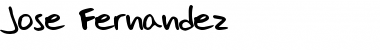 Download Jose Fernandez Regular Font Title Preview